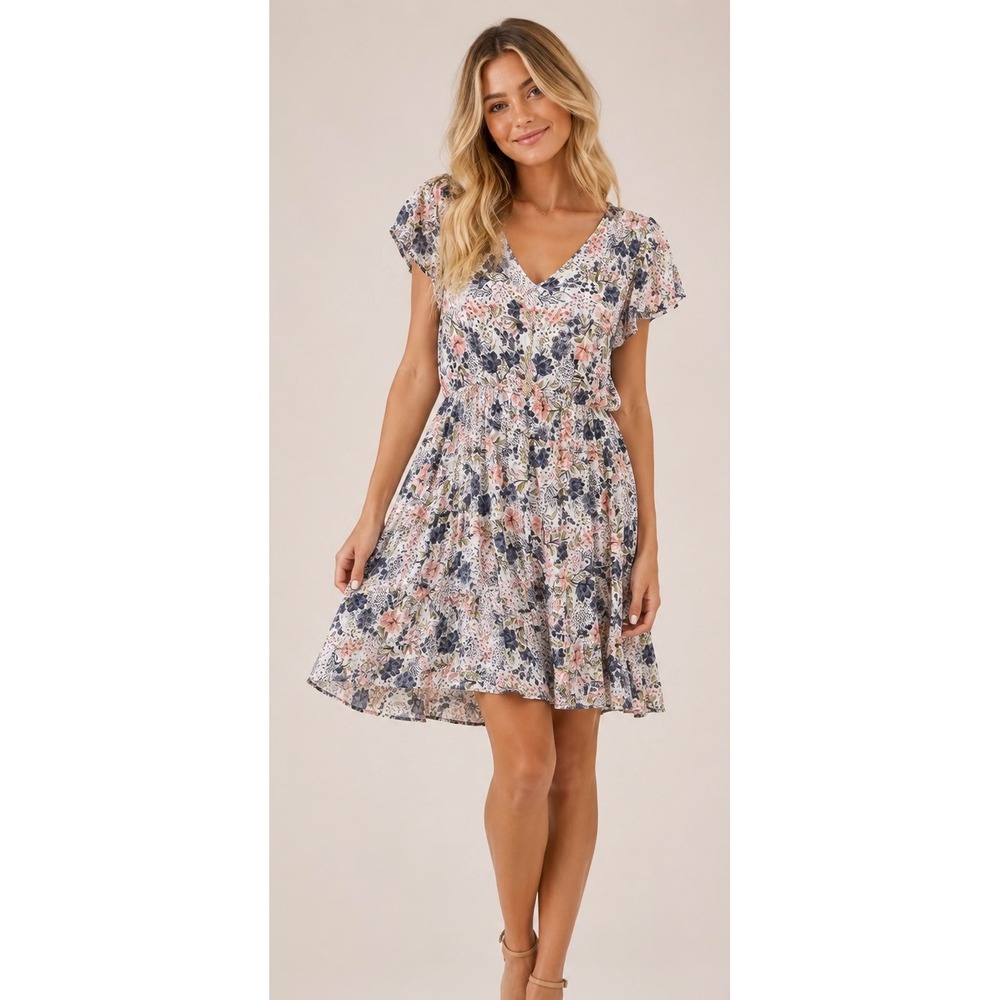 Angels Forever‎ Young Floral Mini Dress - M